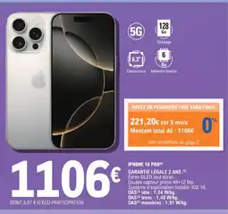 E.Leclerc IPHONE 16 Pro offre