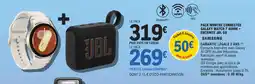 E.Leclerc SAMSUNG Pack montre connectée galaxy watch 7 40mm + enceinte jbl go offre