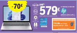 E.Leclerc HP Pc portable 15-FD0114NF offre