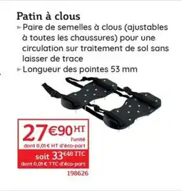 Quéguiner Patin à clous offre