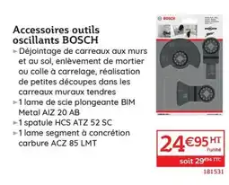 Quéguiner BOSCH Accessoires outils oscillants offre
