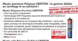 Quéguiner GRIFFON Mastic premium Polymax offre