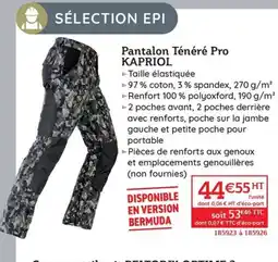 Quéguiner KAPRIOL Pantalon Ténéré Pro offre