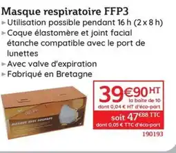 Quéguiner Masque respiratoire offre