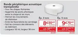 Quéguiner Bande périphérique acoustique tramiplinthe offre