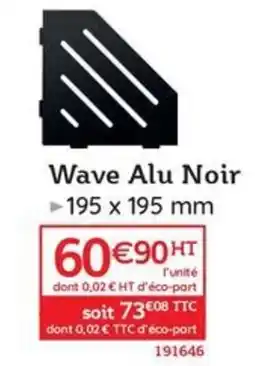 Quéguiner Wave Alu Noir offre