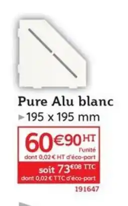 Quéguiner Pure Alu blanc offre