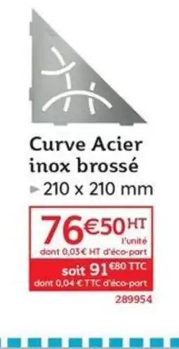 Quéguiner Curve Acier inox brossé offre