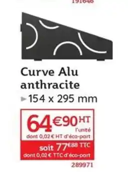 Quéguiner Curve Alu anthracite offre