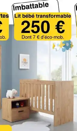 KREABEL Lit bébé transformable offre