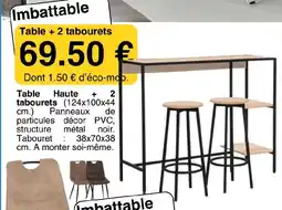KREABEL Table Haute offre