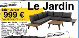 KREABEL Salon Jardin offre