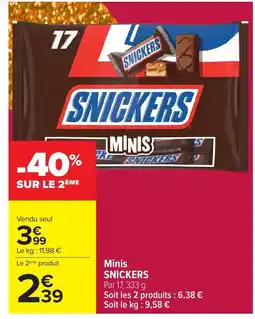 Carrefour SNICKERS Minis offre