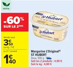 Carrefour ST HUBERT Margarine L'Original offre