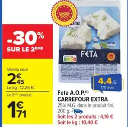 Carrefour CARREFOUR EXTRA Feta A.O.P. offre