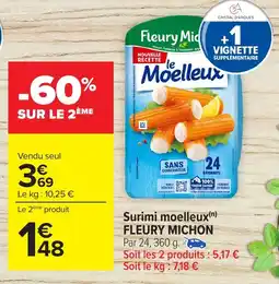Carrefour FLEURY MICHON Surimi moelleux offre