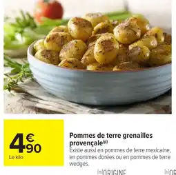 Carrefour Pommes de terre grenailles provençale offre