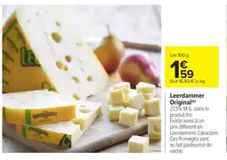 Carrefour Leerdammer Original offre