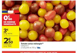 Carrefour Tomate cerise mélangée offre
