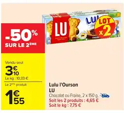 Carrefour LU Lulu 'Ourson offre