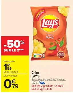 Carrefour LAY'S Chips offre