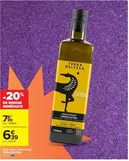 Carrefour TERRA DELYSSA Huile d'olive extra vierge offre