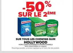 HOLLYWOOD Sur tous les chewing gum