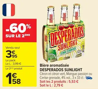 Carrefour DESPERADOS SUNLIGHT Bière aromatisée offre