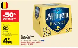 Carrefour AFFLIGEM Bière d'Abbaye offre