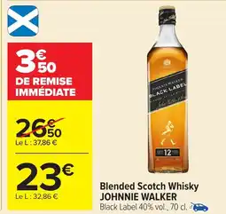 Carrefour JOHNNIE WALKER Blended Scotch Whisky offre