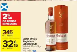 Carrefour GLENFIDDICH Scotch Whisky Single Malt offre