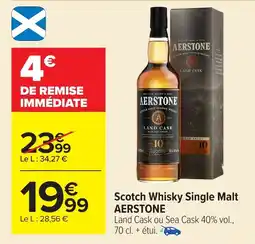 Carrefour AERSTONE Scotch Whisky Single Malt offre