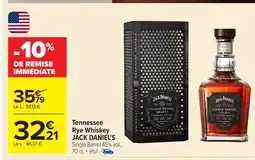 Carrefour JACK DANIEL'S Tennessee Rye Whiskey offre