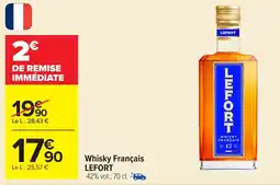 Carrefour LEFORT Whisky Français offre