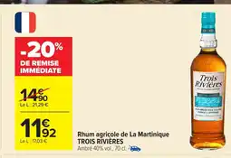 Carrefour TROIS RIVIÈRES Rhum agricole de La Martinique offre