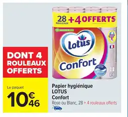 Carrefour LOTUS Papier hygiénique offre