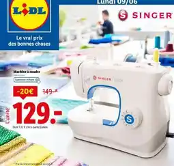Lidl SINGER Machine à coudre offre