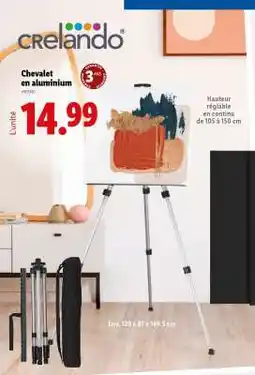 Lidl Chevalet en aluminium offre