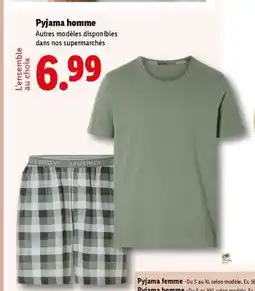 Lidl Pyjama Homme offre