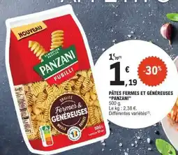 E.Leclerc PÂTES FERMES ET GÉNÉREUSES “PANZANI” offre