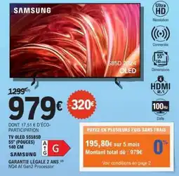E.Leclerc TV OLED 55S85BD offre
