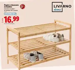 Lidl Étagère à chaussures en bambou offre