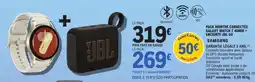 E.Leclerc Pack Montre Connectée Galaxy Watch 4 40mm + Enceinte JBL GO offre