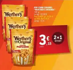 E.Leclerc POP-CORN CARAMEL “WERTHER’S ORIGINAL” offre