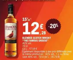 E.Leclerc BLENDED SCOTCH WHISKY 'THE FAMOUS GROUSE' offre
