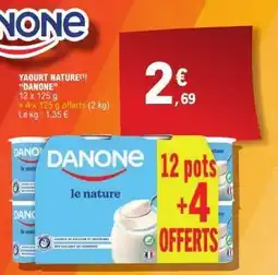 E.Leclerc Yaourt Nature Danone offre