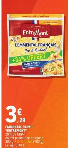 E.Leclerc Emmental Râpé offre