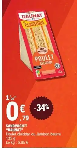 E.Leclerc SANDWICH DAUNAT offre
