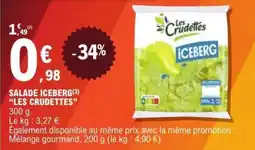 E.Leclerc SALADE ICEBERG LES CRUDETTES offre