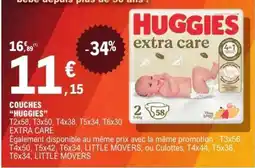 E.Leclerc Huggies Extra Care offre